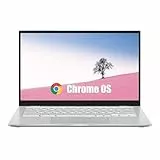 ASUS Chromebook C425T Portátil empresarial, 14 Pulgadas (1536 × 864), Intel Core m3-8100Y Processor, 4 GB de RAM, eMMC de 128 GB, Teclado QWERTY, Chrome OS (Reacondicionado)