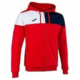 Joma Chaqueta con capucha crew v rojo marino blanco