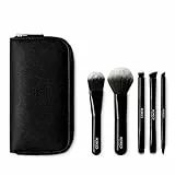 KIKO Milano Travel Brush Set | Estuche de viaje con cinco brochas/pinceles profesionales