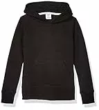 Amazon Essentials Sudadera con Capucha Niña, Negro, 11-12 años