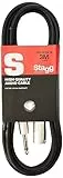 Stagg S-Series - Cable de Audio Deluxe 3 m (304,8 cm) Jack a M XLR