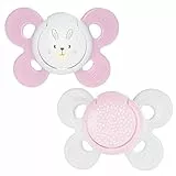Chicco Chupete PhysioForma Comfort, Chupete 0-6 Meses, con Tetina de Silicona, Pezón Suave, Recién Nacido, Ayuda a la Respiración Fisiológica y Favorece el Desarrollo Correcto de la Boca, Rosa, 2 pz