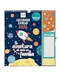 Finocam - Calendario de Pared Plus 16 Meses 2025 2026 Mes Vista Septiembre 2025 - Diciembre 2026 (16 meses) Familiar Español