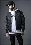 URBAN CLASSICS Chaqueta de Hombre cortavientos de invierno yotoño, tipo bomber de la vieja escuela, acolchada y muy ajustada, tallas S - 5XL
