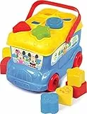 Clementoni - Baby Disney- Baby Mikey Mouse autobús con piezas para encajar, a partir de 10 meses (14395)