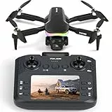 Drone con Cámara 1080P Control Remoto en Pantalla,Luz LED RGB Drone FPV Adultos Principiantes,Modo sin Cabeza Retención de Altitud,Posicionamiento Óptico,Despegue y Aterrizaje con una Sola Tecla