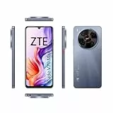 ZTE Blade V70 MAX, Smartphone Libre, 4GB+128GB, Pantalla HD+ 6,9' 120Hz, Cámara 50MP con IA, Batería 5000mAh, Carga Rápida 18W, Android 15, Incluye Funda y Protector, Gris