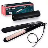 Cecotec Plancha de Pelo Bamba RitualCare 1200 Titanium Ion Touch. 60 W, Revestimiento de Titanio, Selector Táctil y con Ion Real, Calentamiento Rápido, Placas Flotantes, Temperatura Regulable