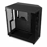 NZXT H6 Flow Caja PC Gaming ATX | Mid-Tower de Cámara Dual Compacta | Paneles de ventilación de Alto Rendimiento | Incluye 3 Ventiladores de 120 mm | Color Negro | CC-H61FB-01