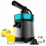 Cecotec Exprimidor Eléctrico de Brazo para Naranjas y Cítricos EssentialVita Hyden 120 Hybrid. 120W, 2 Conos Desmontables de Plástico de Diferente Tamaño, Mango y Tapa de Plástico, Capacidad 250ml