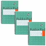 Pukka Pad JM021SQ - Paquete de 3 cuadernos de anillas A5