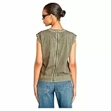 G-STAR Para Mujer Top Back Zip Overdyed, Verde (ensis Green GD D26421-C261-G544), M