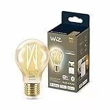 WiZ - Bombilla inteligente Filamento LED Wi-Fi, 6,7w (Eq. 50w) E27 A60, Luz Blanca Cálida a Fría Regulable, con tecnología SpaceSense y compatible con Alexa y Google Home