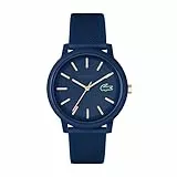 Lacoste Reloj Analógico de Cuarzo para Hombre o Mujer, con una elegante correa de silicona con textura petit piqué