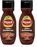 Prima Salsa Barbacoa Original con un toque ahumado. 290 g (Paquete de 2)
