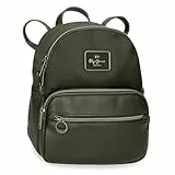 Pepe Jeans Christine Mochila Casual Verde 20x25,5x10 cms Poliéster con Detalles en Piel Sintética by Joumma Bags