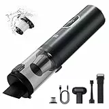 Minthouz Aspirador de Mano Potente sin Escobillas,16000Pa Aspiradora de Mano LED Inalámbrica,Aspiradora Coche para Coche y Hogar