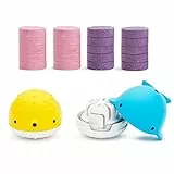 Munchkin Colour Buddies Bombas de Baño para Bebé y Dispensador de Juguetes | Juguetes para Niños y para la Ducha | Fórmula Hidratante | Juguete para Baño que Cambia de Color para Niños