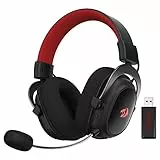 Redragon H510 Zeus-X RGB - Auriculares inalámbricos para Juegos Sonido Envolvente 7.1 - Transductores de Audio de 53MM en Almohadillas de Espuma con Memoria y Cubierta de Tela Resistente
