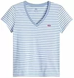 Levi's LSE Vneck Camiseta, RAITA Stripe Dusty B, S Mujeres