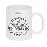 Mr. Wonderful - Taza Iconic - Te volvería a decir que sí un millón de veces más - Taza de Cerámica - Taza Original para Regalar - Taza con Mensaje