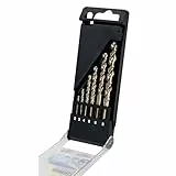 DeWalt DT4956-QZ - Juego de 6 brocas de cobalto HSS-E Extreme para metal en cassette de plástico 2, 3, 4, 5, 6, 8 mm