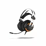 KROM KODE - Auriculares Gaming con micrófono, Sonido Envolvente 7.1, Altavoces 50mm, Diadema Ajustable, Micro Flexible, USB, Compatible PS4, PS5 y PC, Negro.