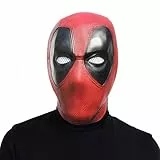 Halloween Máscara Deadpools para Adulto, Hulaiyaa Máscara de Halloween Decoración Superhero Cosplay Traje Juego de Roles Disfraz Fiesta Accesorios de Fiesta DP Realidad Superhéroe Cosplay para Adultos