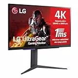 LG 27GR93U-B - Monitor Gaming Ultragear, 27', Pantalla IPS: (3840x2160px), 16:9, NVIDIA G-Sync, AMD FreeSync Premium, Hexagon Lighting, Negro
