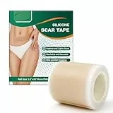 kelav Parches Cicatrizantes, Parche de Silicona para Cicatriz Silicone Scar Sheets Tiritas Cicatrizantes, Cirugía Quemaduras Queloides Acné y Más, Hipoalergénico Transpirable Impermeable(1.6'×60')