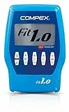 COMPEX Fit 1.0 - Electroestimulador muscular, EMS, TENS y Masaje - 4 canales independientes, 999 niveles de intensidad, 10 programas y 12 electrodos - Compatible con la App Compex Coach