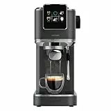 Cecotec Cafetera express para espresso y cappuccino Cafelizzia ColdBrew. 20 Bares, Sistema ColdBrew para café frio, Pantalla táctil, Vaporizador, Calientatazas, Depósito agua 1,2L extraible