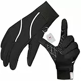 Origem guantes térmicos hombre mujer, 3M Thinsulate guantes moto invierno,guantes de ciclismo a prueba de agua,antideslizante pantalla táctil guantes con caliente forro para correr,conducir,senderismo