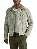 Lee Legendary Classic Rider Chaqueta de hombre, piedra salina con forro de sherpa