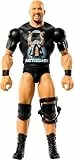 Mattel WWE Main Event Series152 “Stone Cold” Steve Austin Figura de acción coleccionable de 15,24cm con 10 puntos de articulación y aspecto realista, JCV32