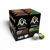 L'OR Flavours Cápsulas de Café Surtido | Intensidades 5 a 8 | 80 Cápsulas Compatibles Nespresso