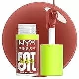 NYX Professional Makeup, Fat Oil Lip Drip, Aceite Labia, Hidratación 12H, con Aceite de Escualano, Frambuesa y Zarzamora, Tono: Splash of Cream