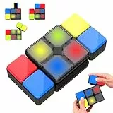 Pup Go Cubo mágico electrónico con música y Luces Coloridas, Juego de Rompecabezas cumpleaños, Juegos de Mesa Familiares，Consola portatil，Game Boy Viaje Juguetes educativos para niños de 5 a 12 años