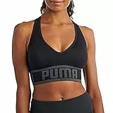 PUMA Seamless Sports Bra Sujetador Deportivo, Opaco, Negro Black, S para Mujer