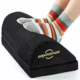 AMERIERGO Reposapiés ergonómico ajustable para oficina, reposapiés ajustable con alfombrilla antideslizante, adecuado para estudio/oficina/hogar