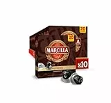 Marcilla Cápsulas de Café Ristretto | Intensidad 12 | 200 Cápsulas Compatibles Nespresso (R)*