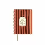 UO Agenda Escolar Palm Semana Vista: Empieza en septiembre de 2025 y Acaba en Agosto de 2026, Tapa Dura, Incluye 127 Stickers, Goma elástica y Cinta de Registro, Terracota