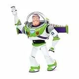 Disney Store Official, Toy Story de Pixar, Buzz Lightyear, Figura acción interactiva parlante, 36 cm, Juguete Guardián Espacial y 15 Frases en inglés, interactúa con más Personajes, Mayores de 3 años