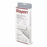 Rayen | Tendedero ABS extensible | 3 Cuerdas Independientes | Recogido Automático de las cuerdas | Tendedero para interior y exterior | Superficie de tendido 15 m | 28,5 x 11,5 x 3,5 cm | Blanco