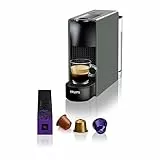 Nespresso Krups Essenza Mini XN110B - Cafetera monodosis de cápsulas Nespresso, compacta, 19 bares, apagado automático, color gris