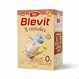 Blevit Bibe 8 Cereales | 500g | Papilla para Bebé desde los 5 Meses con 95% de Cereales - 14 Vitaminas y Minerales