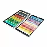 Amazon Basics Lápices de colores en caja de lata, Paquete de 72, Colores surtidos