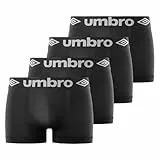 Umbro Calzoncillo Ropa Interior Hombre Microfibra (Paquete de 4)