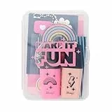 Mr. Wonderful - Kit para Decorar tu Agenda 2025 - Make it fun - Incuye 4 Pegatinas con Relieve, 2 minisubrayadores y 1 Charm para Decorar