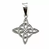 MASBARATA COLGANTE NUDO DE BRUJA EN PLATA DE LEY (COLGANTE PEQUEÑO)